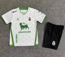 25-26 Racing de Santander Home Kids Soccer Jersey