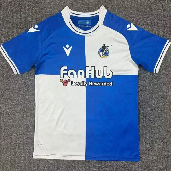25-26 Bristol Rovers Home Fans Soccer Jersey