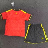 25-26 Belgium Home Kids Soccer Jersey