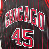 25-26 BULLS JORDAN #45 Black Top Quality Hot Pressing NBA Jersey (Trapeze Edition) 飞人版