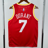 ROCKETS DURANT #7 Red Retro Top Quality Hot Pressing NBA Jersey