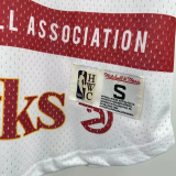 2026 Hawks White Retro High Quality Casual T-Shirt #MN