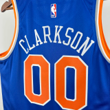 22-23 KNICKS CLARKSON #00 Blue Top Quality Hot Pressing NBA Jersey
