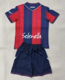 25-26 Bologna Home Kids Soccer Jersey