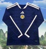 2026 World Cup Scotland Home Long Sleeve Fans Soccer Jersey