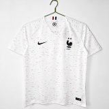 2018 France Away White Retro Soccer Jersey
