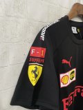 2025 F1 Ferrari New Pattern Black Short Sleeve Racing Suit