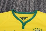 2014 Brazil Home Retro Kids Soccer Jersey