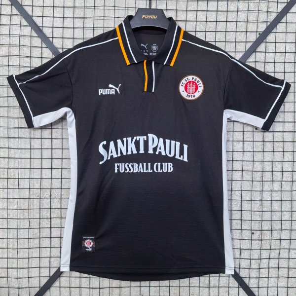 25-26 St. Pauli Black Polo Short Sleeve
