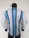 2026 World Cup Argentina Home Long Sleeve Player Version Soccer Jersey