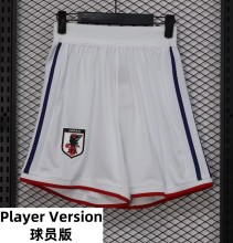 2026 Japan White Player Version Shorts Pants (球员短裤)