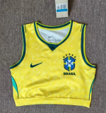 2026 Brazil Home Women Yoga Vest (女)