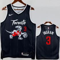 25-26 Raptors INGRAM #3 Black City Edition Top Quality Hot Pressing NBA Jersey