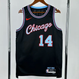 25-26 BULLS BUZELIS #14 Black City Edition Top Quality Hot Pressing NBA Jersey