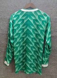 2012 Germany Green Long sleeves Retro Soccer Jersey