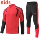 2026 AD Red Kids Half Pull Tracksuit