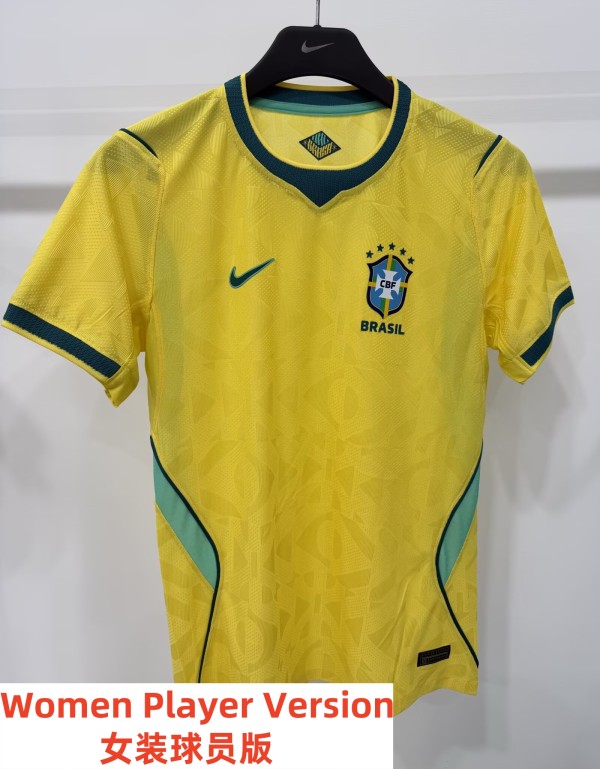 2026 Brazil Home Women Player Version Soccer Jersey (女)