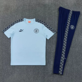 26-27 Man City Short shirts and Long trousers Suit (圆领)