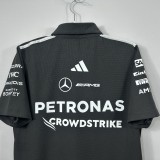 2026 F1 Benz New Pattern Short Sleeve Racing Suit