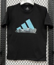 2026 AD Black High Quality Pure Cotton Casual T-Shirt