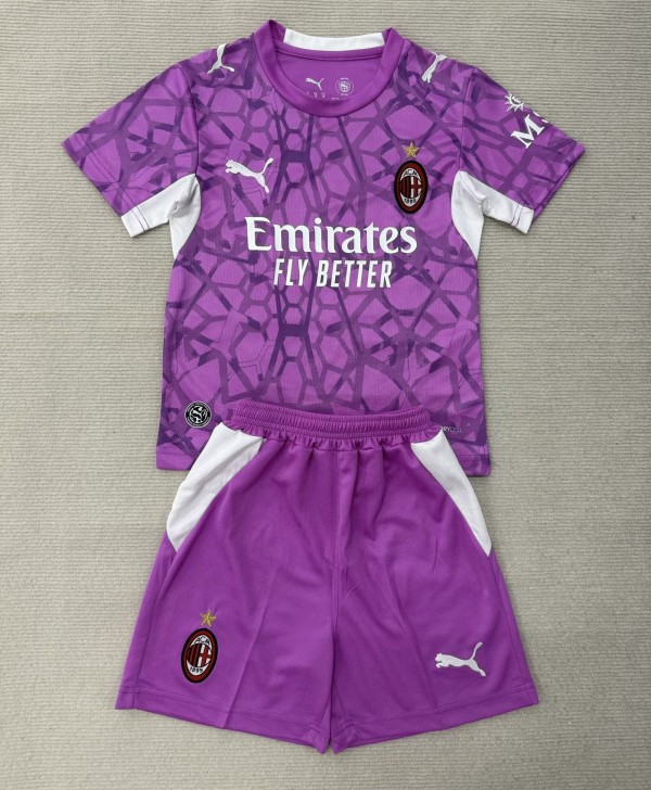 26-27 ACM Pink Goalkeeper Kids Soccer Jersey