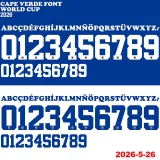 2026 Cape Verde Away Kids Soccer Jersey