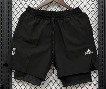 2026 ON Black Casual Double Layer Short Pants
