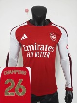 26-27 ARS Home CHAMPIONS # 26 Long Sleeve Player Version Soccer Jersey (长袖球员)