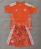 26-27 Newcastle Orange GoalKeeper Kids Soccer Jersey