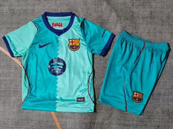 26-27 BAR Third Leaked Edition Kids Soccer Jersey