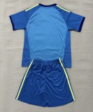 26-27 Leeds United Blue GoalKeeper Kids Soccer Jersey