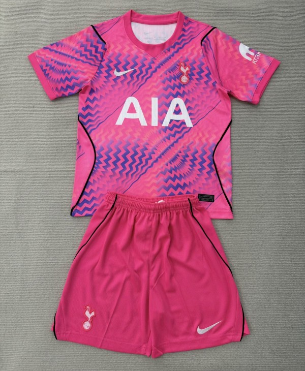 26-27 TOT Pink GoalKeeper Kids Soccer Jersey