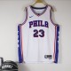 24-25 76ERS James #23 White Top Quality Hot Pressing NBA Jersey