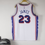 24-25 76ERS James #23 White Top Quality Hot Pressing NBA Jersey