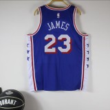 24-25 76ERS James #23 Blue Top Quality Hot Pressing NBA Jerse