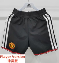 26-27 Man Utd Home Black Player Version Shorts Pants