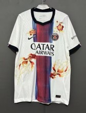 26-27 PSG Away Embroidered Version Fans Soccer Jersey