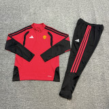 26-27 Man Utd High Quality Kids Half Pull Tracksuit