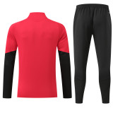 26-27 Man Utd High Quality Kids Half Pull Tracksuit