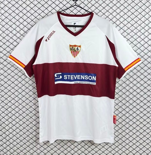 2005-2006 Sevilla UEFA Europa League Retro Soccer Jersey*欧联版