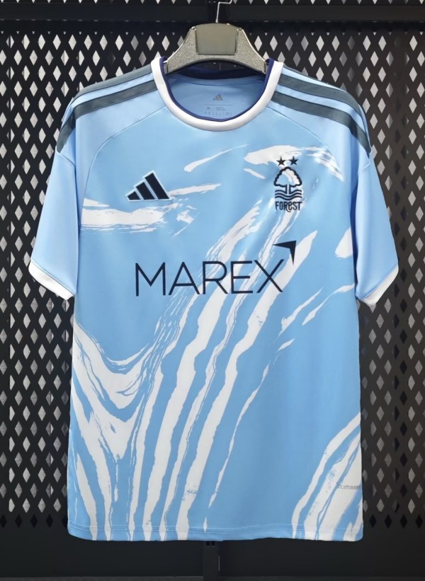 26-27 Nottingham Third Fans Soccer Jersey*带广告