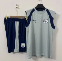 26-27 Man City High Quality Tank Top And Shorts Suit