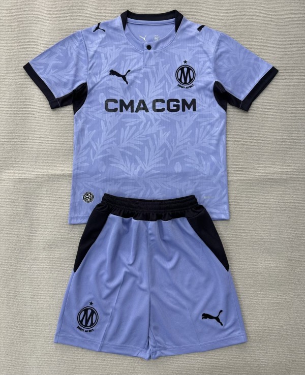 26-27 Marseille Third Kids Soccer Jersey