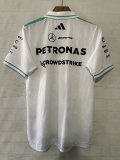 2026 F1 Benz New Pattern Short Sleeve Racing Suit