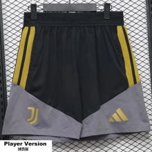 26-27 JUV Black Grey Player Version Training Shorts Pants(球员短裤)