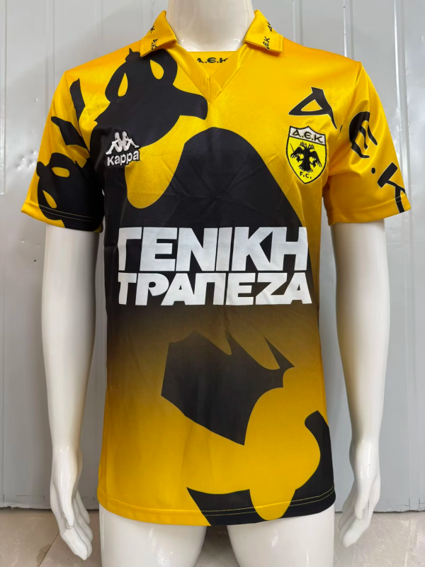 1996-1997 AEK Athens Home Retro Soccer Jersey