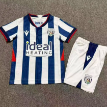 26-27 West Brom Home Kids Soccer Jersey