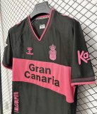 26-27 Las Palmas Black Pink Retro Version Fans Soccer Jersey