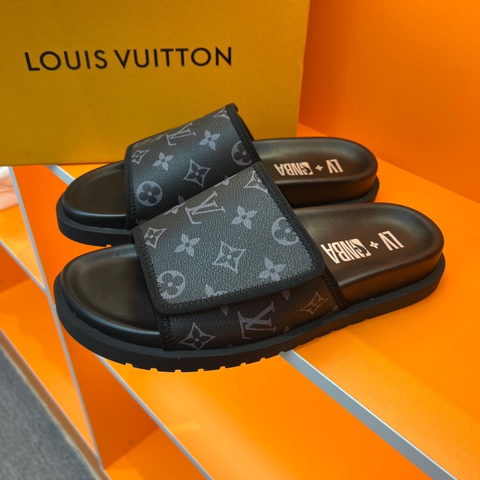 Men L*ouis V*uitton Top Slippers (New Arrivals)