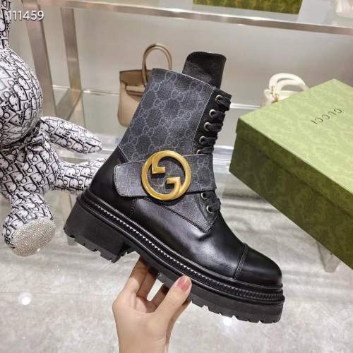 Women G*ucci Top Boots （Brenndasneakers）